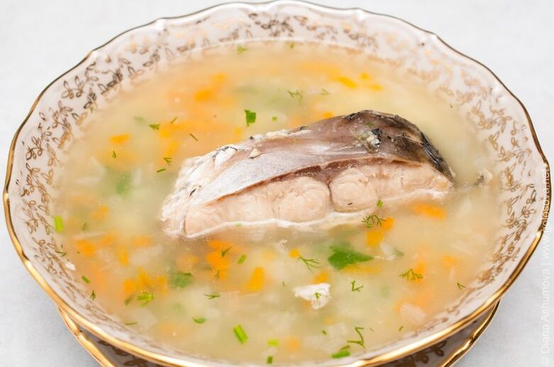 рыбный суп для диеты 6 лепестков